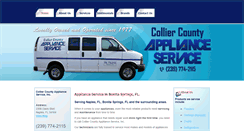 Desktop Screenshot of collierappliance.com