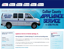 Tablet Screenshot of collierappliance.com